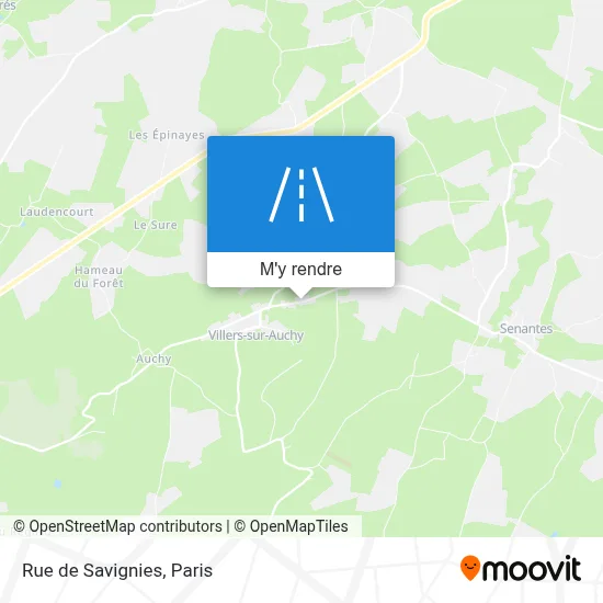 Rue de Savignies plan