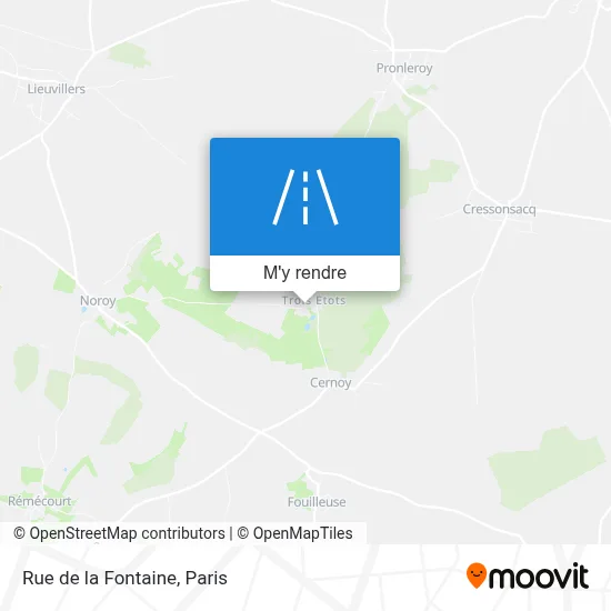 Rue de la Fontaine plan