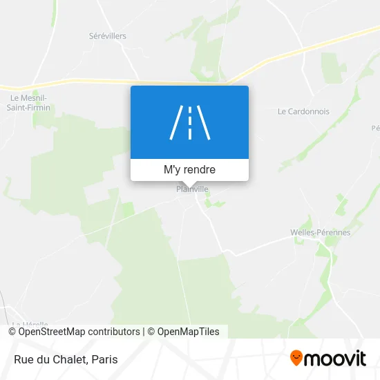 Rue du Chalet plan