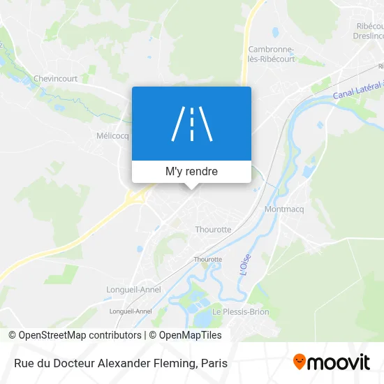 Rue du Docteur Alexander Fleming plan