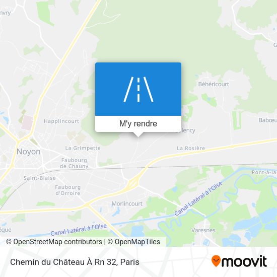Chemin du Château À Rn 32 plan