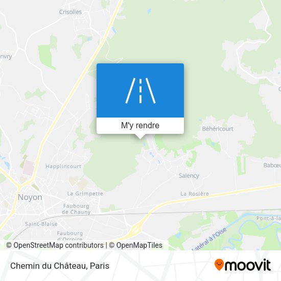 Chemin du Château plan