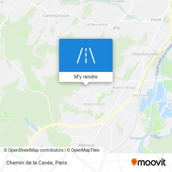 Chemin de la Cavée plan