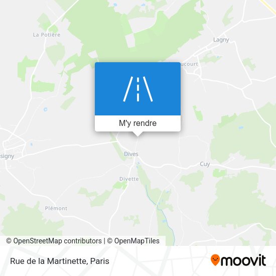 Rue de la Martinette plan