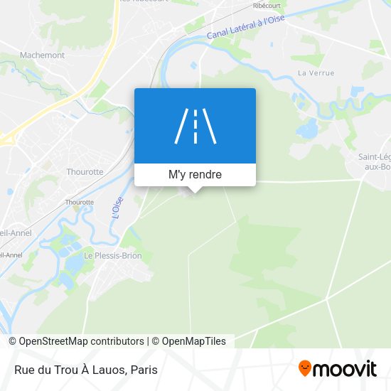 Rue du Trou À Lauos plan