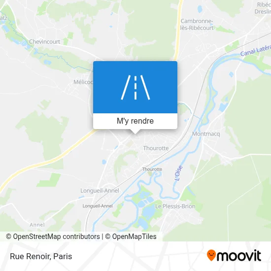 Rue Renoir plan
