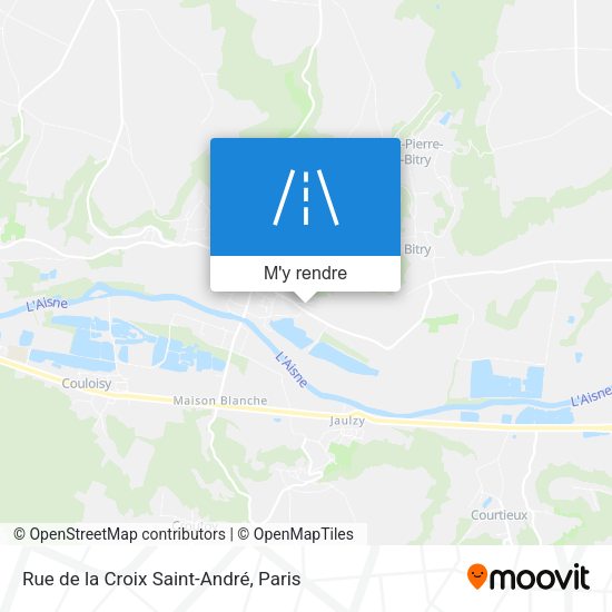 Rue de la Croix Saint-André plan