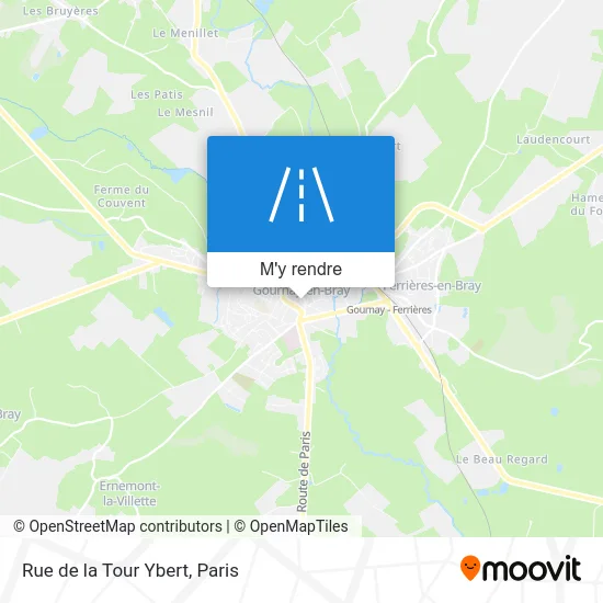 Rue de la Tour Ybert plan