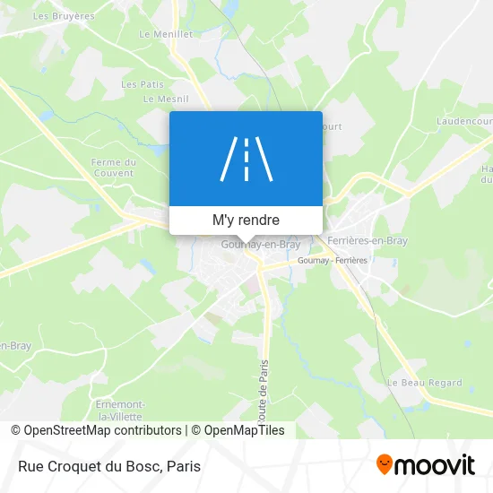 Rue Croquet du Bosc plan