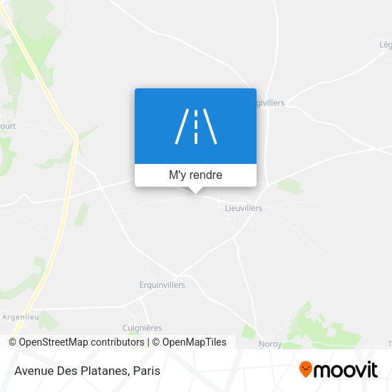 Avenue Des Platanes plan
