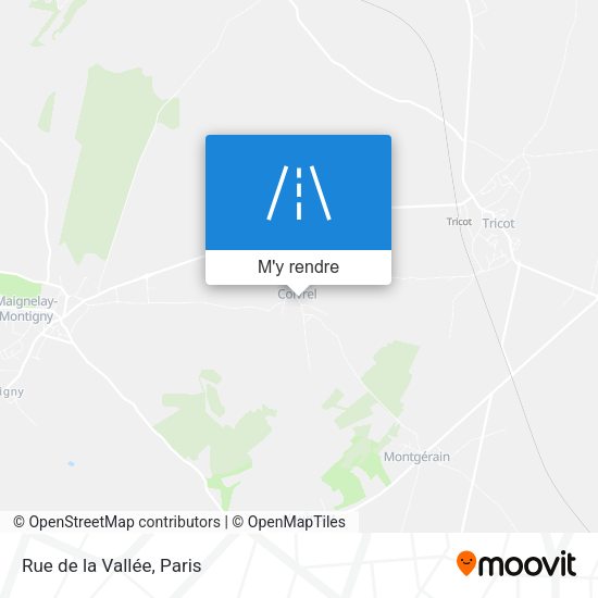 Rue de la Vallée plan