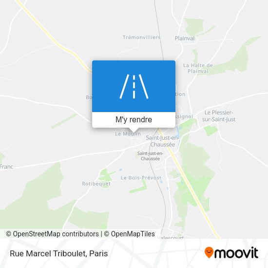 Rue Marcel Triboulet plan