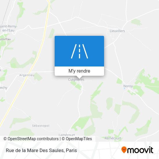 Rue de la Mare Des Saules plan