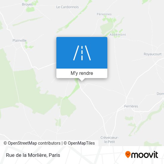 Rue de la Morlière plan