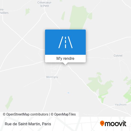 Rue de Saint-Martin plan