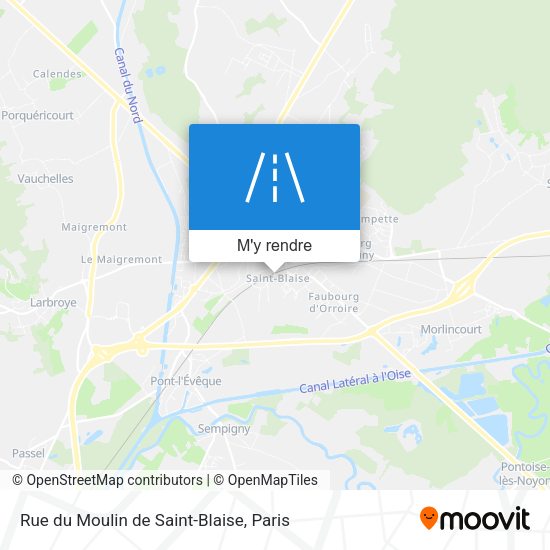 Rue du Moulin de Saint-Blaise plan