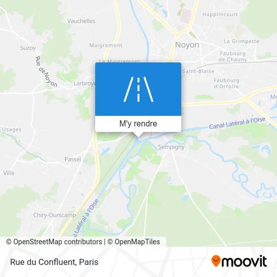 Rue du Confluent plan