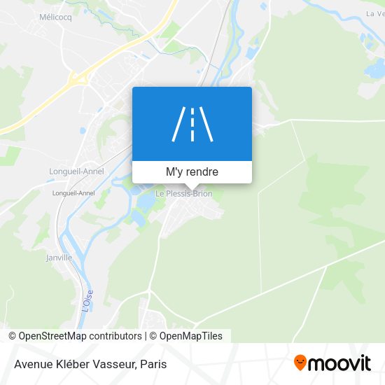 Avenue Kléber Vasseur plan
