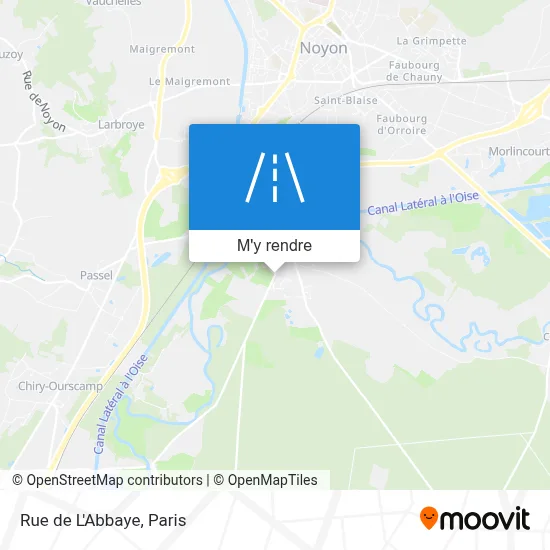 Rue de L'Abbaye plan