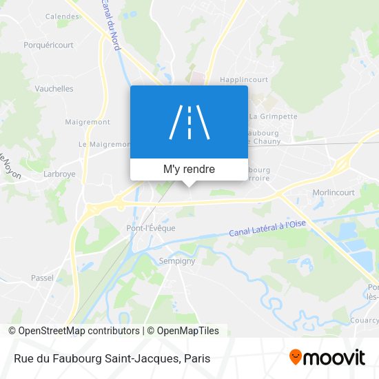 Rue du Faubourg Saint-Jacques plan