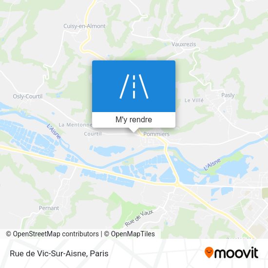 Rue de Vic-Sur-Aisne plan
