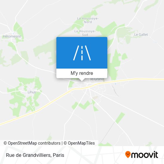 Rue de Grandvilliers plan