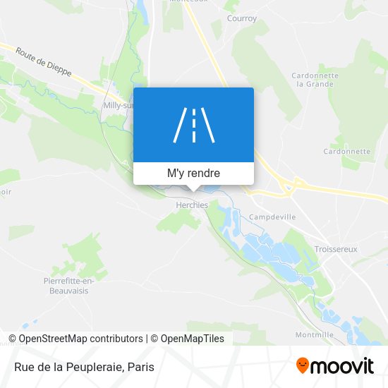 Rue de la Peupleraie plan