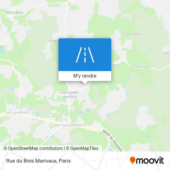 Rue du Bois Marivaux plan