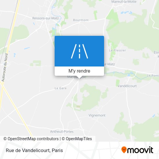 Rue de Vandelicourt plan