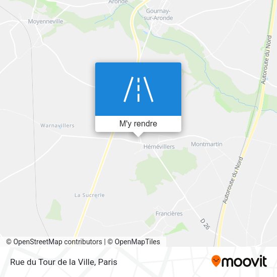 Rue du Tour de la Ville plan