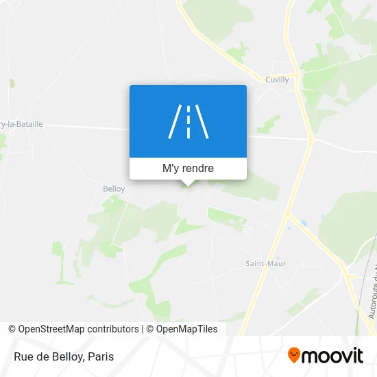 Rue de Belloy plan