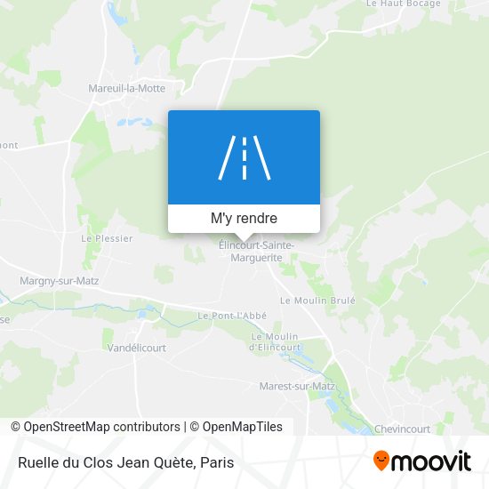 Ruelle du Clos Jean Quète plan