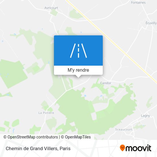 Chemin de Grand Villers plan
