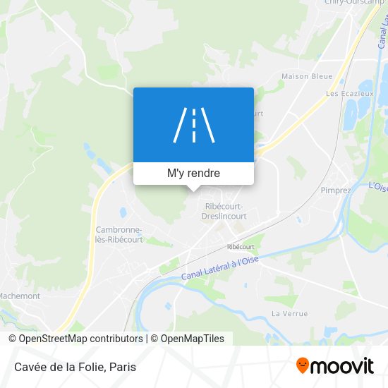 Cavée de la Folie plan