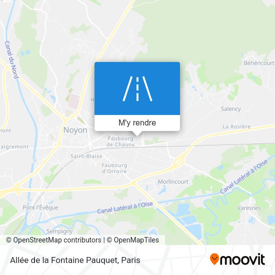 Allée de la Fontaine Pauquet plan