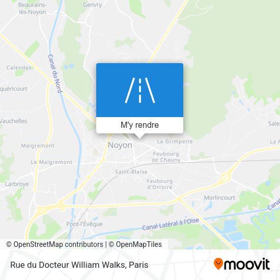 Rue du Docteur William Walks plan
