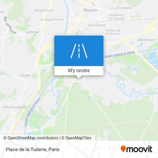 Place de la Tuilerie plan