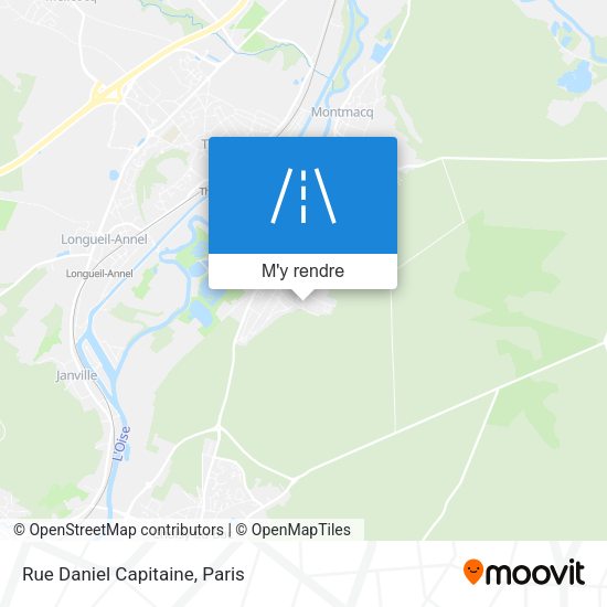 Rue Daniel Capitaine plan