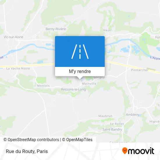 Rue du Routy plan