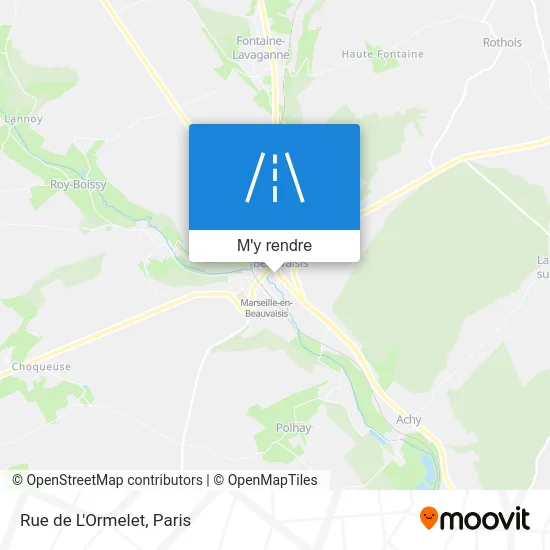 Rue de L'Ormelet plan