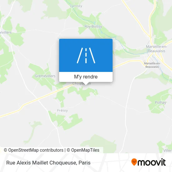 Rue Alexis Maillet Choqueuse plan