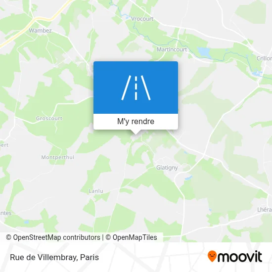 Rue de Villembray plan