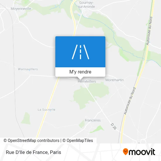 Rue D'Ile de France plan