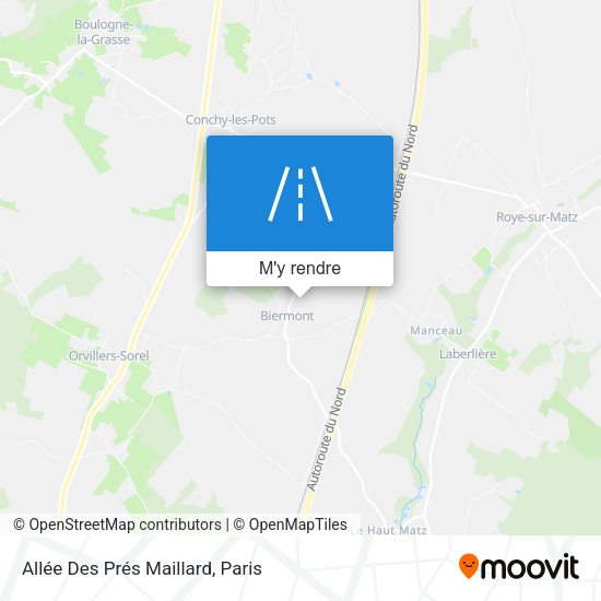Allée Des Prés Maillard plan