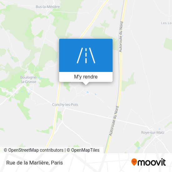 Rue de la Marlière plan