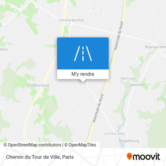Chemin du Tour de Ville plan