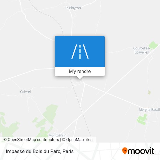 Impasse du Bois du Parc plan