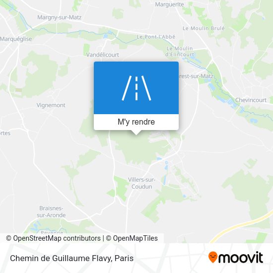Chemin de Guillaume Flavy plan