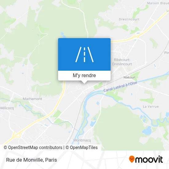 Rue de Monville plan