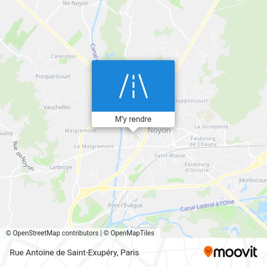 Rue Antoine de Saint-Exupéry plan